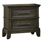 Ensemble de chambre à coucher 3 pièces à panneaux gris traditionnel Evva de Furniture of America