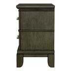 Ensemble de chambre à coucher 3 pièces à panneaux gris traditionnel Evva de Furniture of America