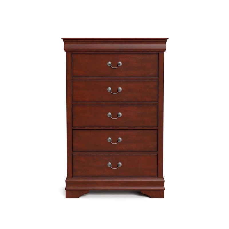 Ensemble de table de chevet et commode 3 pièces en bois massif Devi de Furniture of America