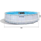Piscine Intex Prism Frame Chevron Premium 4,88 m x 1,22 m avec pompe
