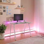 Scrivania da Gaming con luci LED e supporto per cuffie - Complementi d'arredo essenziali