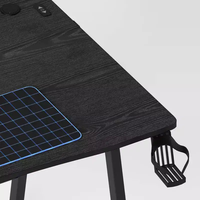 Scrivania da Gaming con luci LED e supporto per cuffie - Complementi d'arredo essenziali