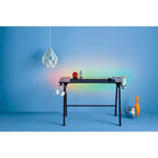 Scrivania da Gaming con luci LED e supporto per cuffie - Complementi d'arredo essenziali