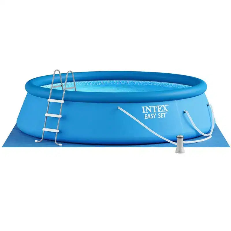 Piscine gonflable Intex Easy Set 4,57 m x 1,07 m avec pompe de filtration et kit d'entretien
