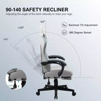 GTPLAYER Sedia da Gaming Sedia da Ufficio in Tessuto con Braccioli a Collegamento Sedia Ergonomica da Computer