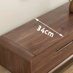Mobile TV con ripiano regolabile in legno marrone 55" con vano a giorno