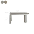 Table de bar moderne grise aux formes libres avec plateau en bois