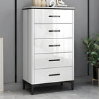 Commode horizontale élégante en bois blanc