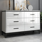 Commode horizontale élégante en bois blanc