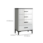 Commode horizontale élégante en bois blanc