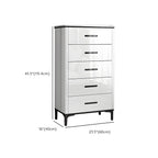 Commode horizontale élégante en bois blanc