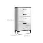 Commode horizontale élégante en bois blanc