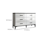 Commode horizontale élégante en bois blanc