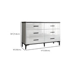 Commode horizontale élégante en bois blanc