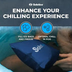 Baignoire de Plongée Froide Intérieure et Extérieure Solstice Cold Pod, Réservoir de 320 L avec 3 Sacs de Glace Réutilisables, Isolation Multicouche et Couvercle pour Athlètes