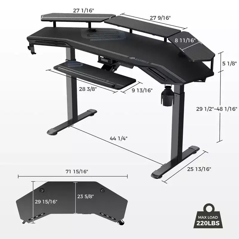 Bureau debout ergonomique EUREKA Aero 72