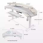 Bureau debout ergonomique EUREKA Aero 72