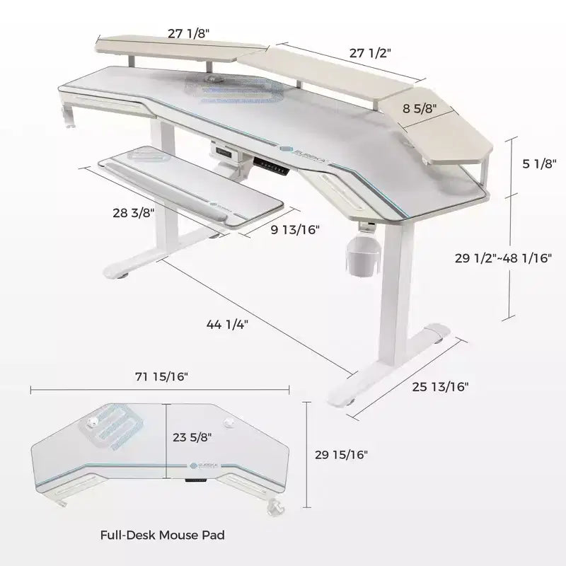 Bureau debout ergonomique EUREKA Aero 72