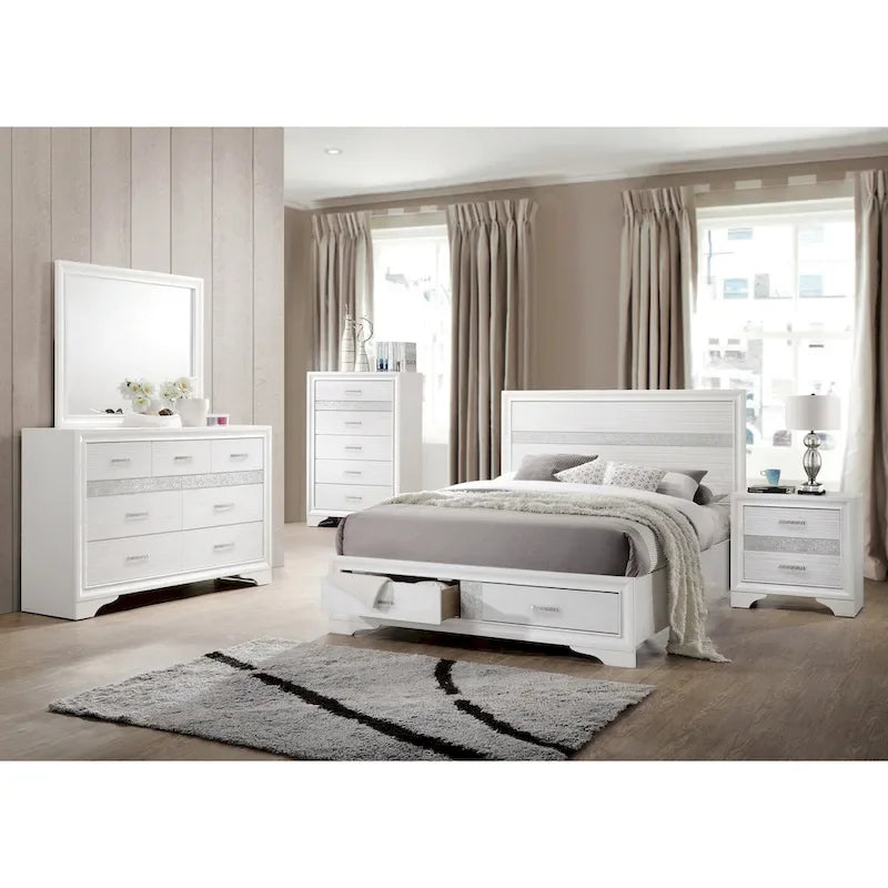 Ensemble de rangement contemporain Corbin 5 pièces pour chambre à coucher