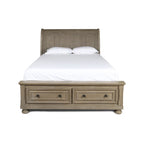 Ensemble de chambre à coucher 5 pièces Salinger en étain de New Classic Furniture avec 2 tables de chevet