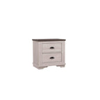 Ensemble de chambre à coucher rustique Marilyne 6 pièces gris craie style traîneau