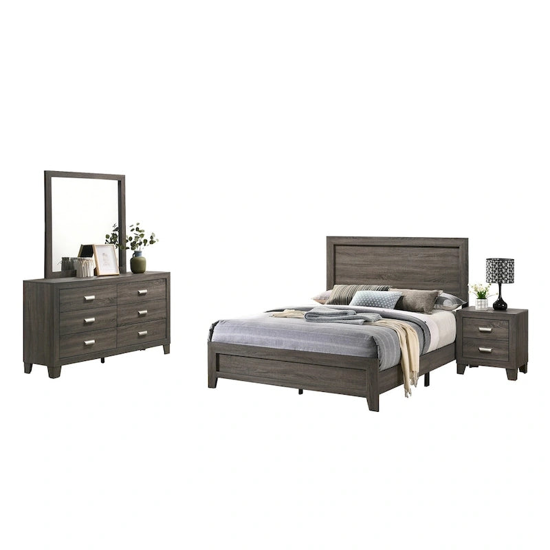 Ensemble de chambre à coucher Anastasia 4 pièces de qualité supérieure