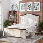Ensemble de chambre à coucher 3 pièces en pin blanc Ynez Farmhouse avec port USB par Furniture of America