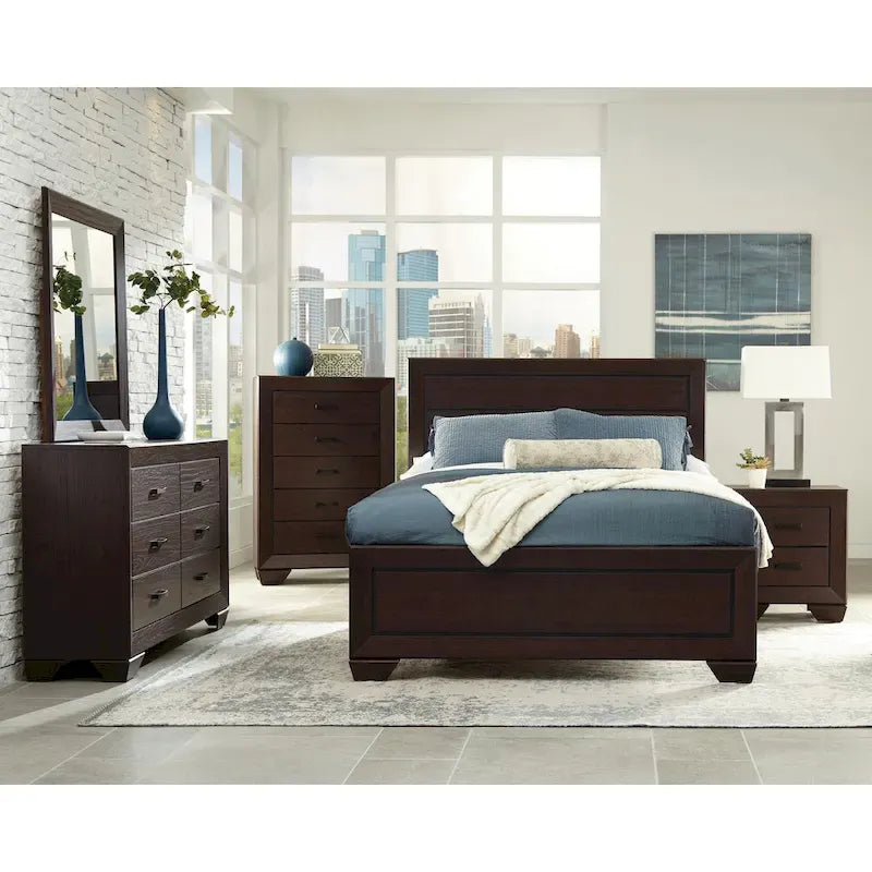 Ensemble de chambre à coucher Oatfield Transitional 4 pièces