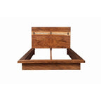 Ensemble de chambre à coucher plateforme 6 pièces Capistrano en noyer fumé