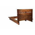 Ensemble de chambre à coucher plateforme 6 pièces Capistrano en noyer fumé