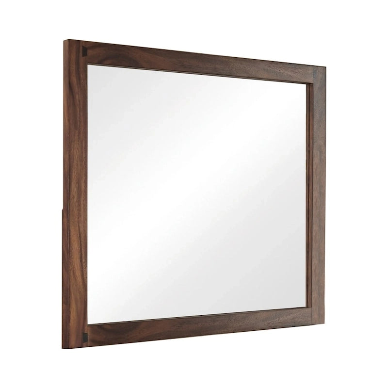 Ensemble de chambre à coucher plateforme 6 pièces Capistrano en noyer fumé