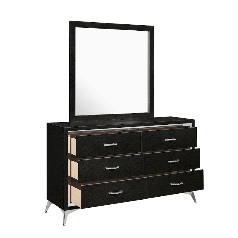 Ensemble de chambre à coucher 4 pièces Willits de New Classic Furniture avec table de chevet