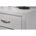 Ensemble de chambre à coucher 5 pièces Roundhill Furniture Stout Contemporary White Panel