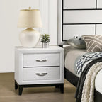 Ensemble de chambre à coucher 5 pièces Roundhill Furniture Stout Contemporary White Panel
