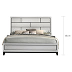 Ensemble de chambre à coucher 5 pièces Roundhill Furniture Stout Contemporary White Panel