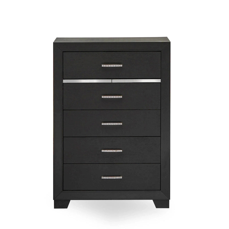 Ensemble de chambre à coucher East West Furniture Denali Queen Size avec tête de lit rembourrée (option de pièces)