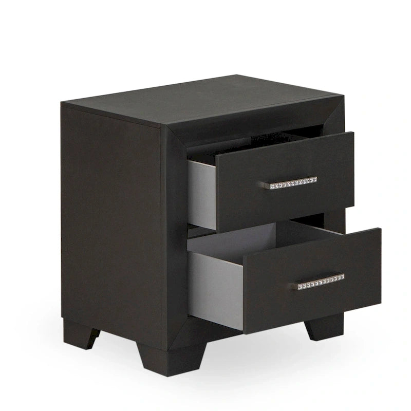 Ensemble de chambre à coucher East West Furniture Denali Queen Size avec tête de lit rembourrée (option de pièces)