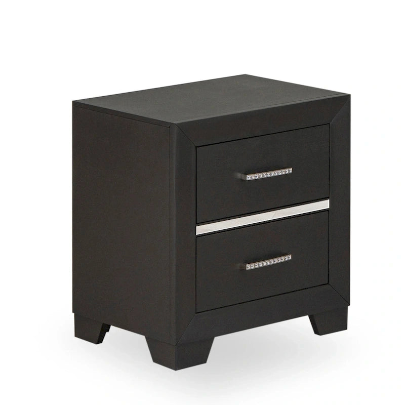 Ensemble de chambre à coucher East West Furniture Denali Queen Size avec tête de lit rembourrée (option de pièces)