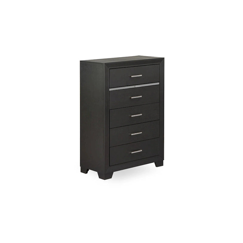 Ensemble de chambre à coucher East West Furniture Denali Queen Size avec tête de lit rembourrée (option de pièces)