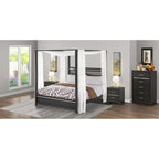 Ensemble de chambre à coucher East West Furniture Denali Queen Size avec tête de lit rembourrée (option de pièces)