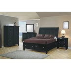 Ensemble de chambre à coucher Grace 3 pièces avec rangement et 2 tables de chevet