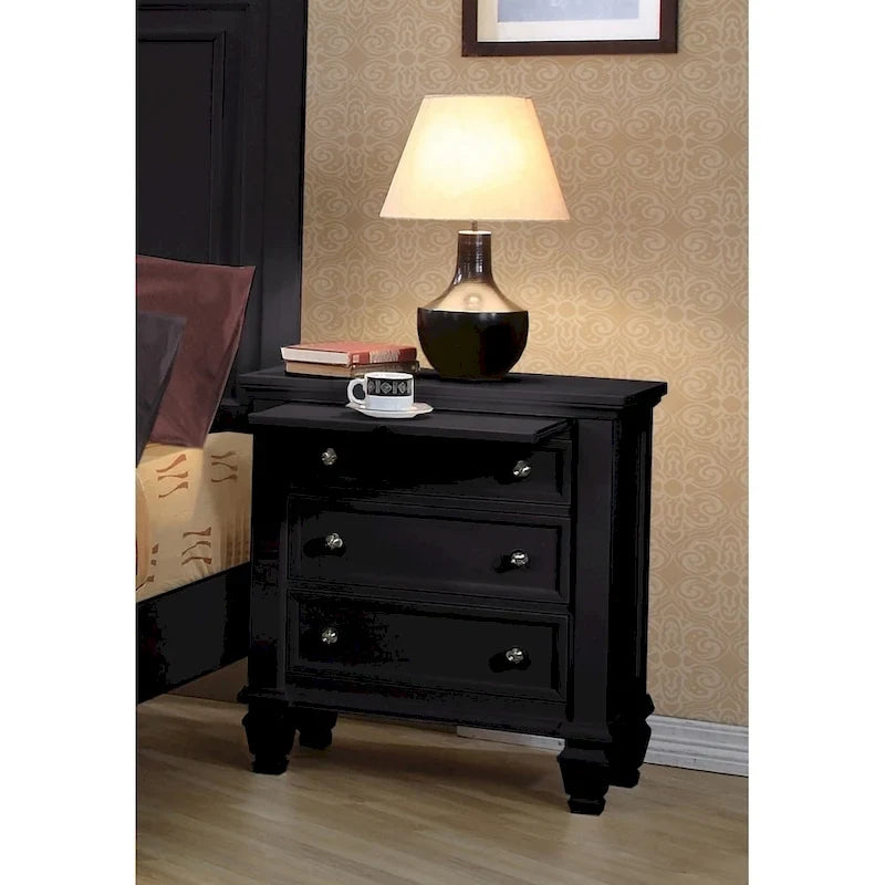 Ensemble de chambre à coucher Grace 3 pièces avec rangement et 2 tables de chevet