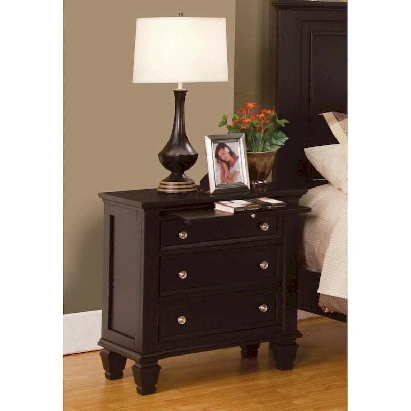 Ensemble de chambre à coucher Grace 3 pièces avec rangement et 2 tables de chevet