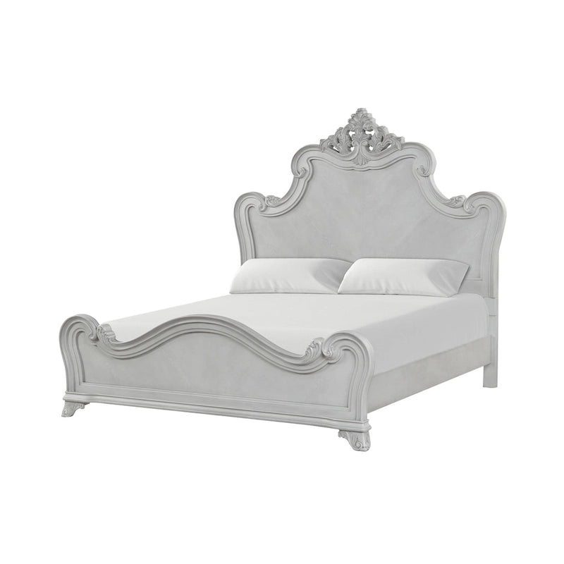 Ensemble de chambre à coucher 4 pièces New Classic Furniture Nellison gris brume avec table de chevet