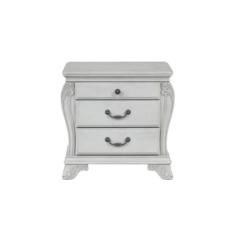 Ensemble de chambre à coucher 4 pièces New Classic Furniture Nellison gris brume avec table de chevet