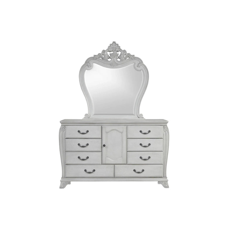 Ensemble de chambre à coucher 4 pièces New Classic Furniture Nellison gris brume avec table de chevet