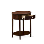 Ensemble de chambre à coucher 2 pièces East West Furniture - Cadre de lit avec tête de lit marron et 1 table de chevet en bois avec pieds noirs (taille de lit au choix)