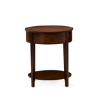 Ensemble de chambre à coucher 2 pièces East West Furniture - Cadre de lit avec tête de lit marron et 1 table de chevet en bois avec pieds noirs (taille de lit au choix)