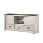 Ensemble de chambre à coucher Candra 6 pièces, panneaux crème et marron