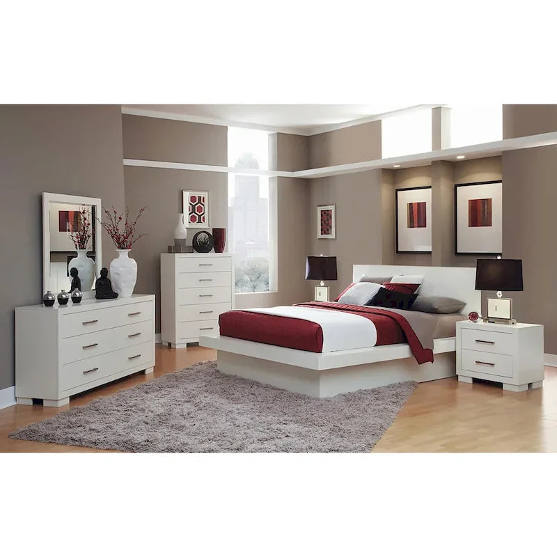 Ensemble de chambre à coucher contemporain Tokyo 4 pièces